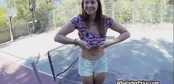  Lets find a tennis court and suck my dick there